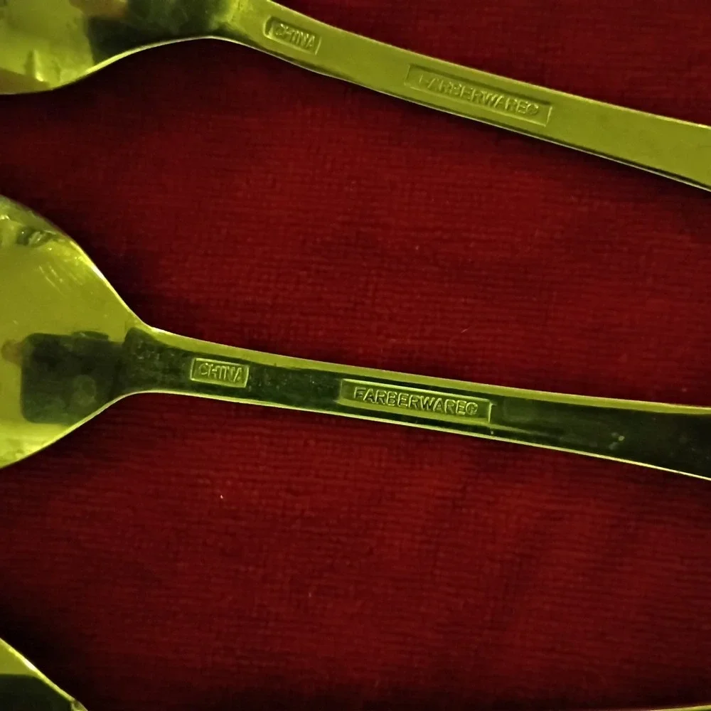 6 Teaspoons Farberware Bayport‎ Stainless Flatware Silverware Replacement 6.25